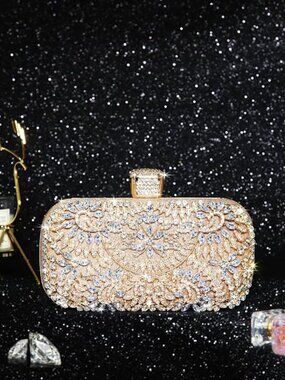 Women’s Rhinestone Evening Handbag – Sparkly Tote Shoulder Crossbody Bag